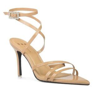 Black Suede Studio Sandals BNWOT "Kimora" Heels Women New Strappy